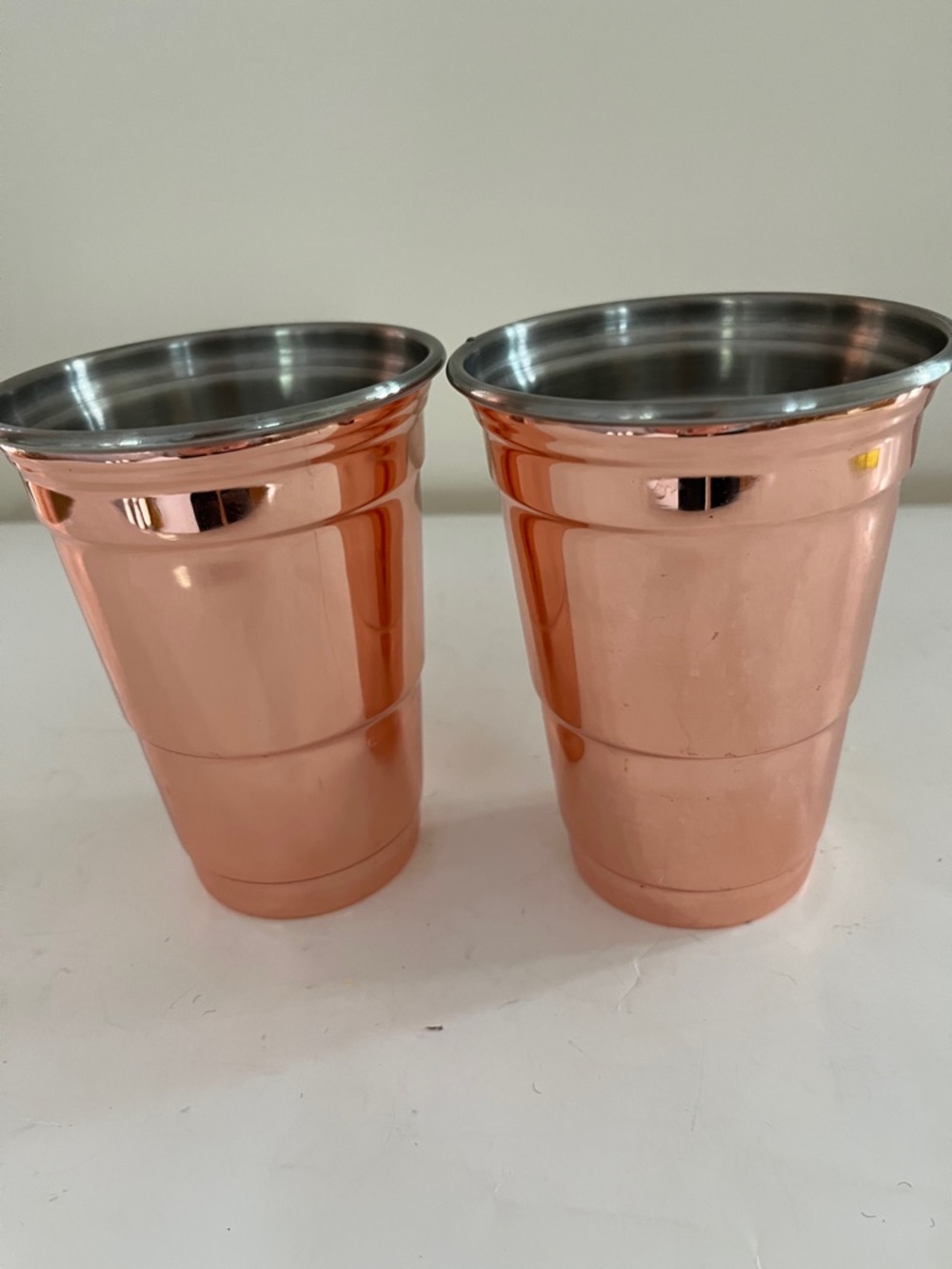 Copper-Tone Stainless Steel 16 ounce Timbler Cups - Set of 2